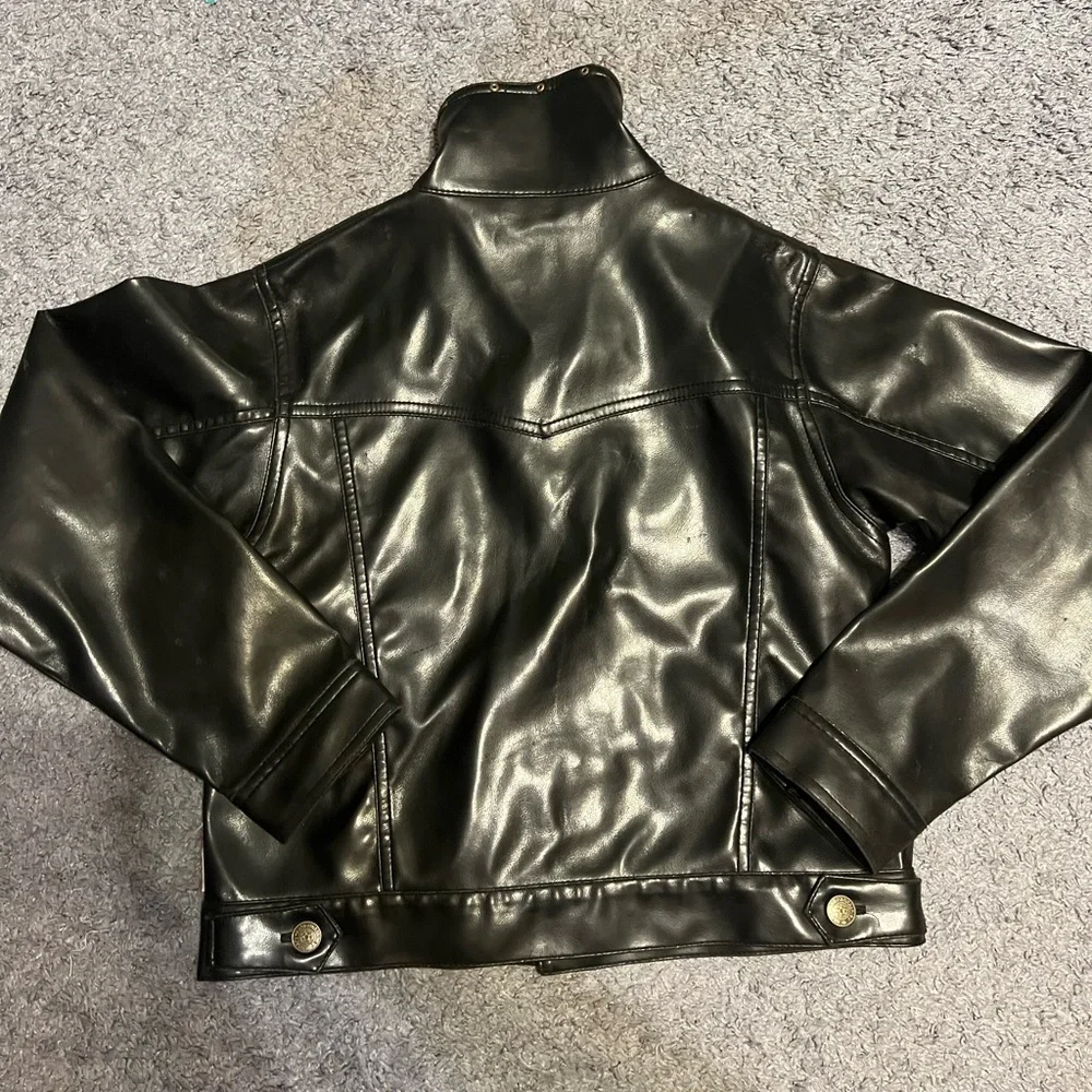 Kids Faux Leather Western Jacket